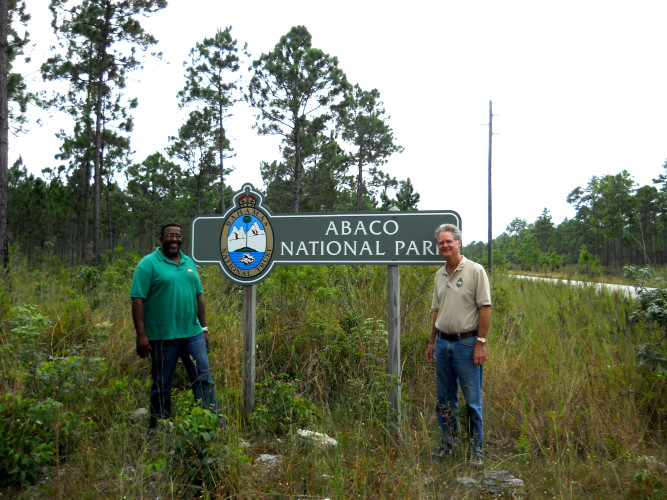 Abaco National Park Sign (Photo by Bahamas National Trust)