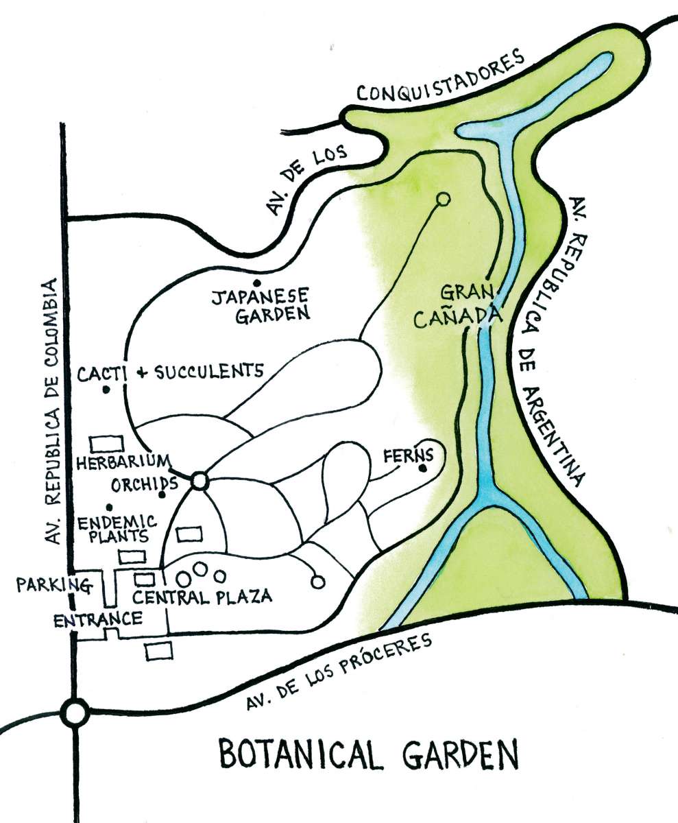 Botanical Garden (Map by Dana Gardner)