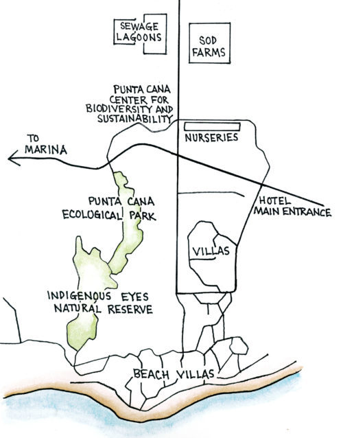 Ecological Foundation Trail, Punta Cana (Map by Dana Gardner)