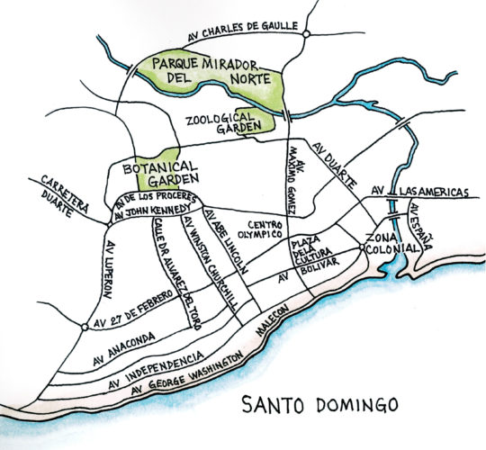 Santo Domingo (Map by Dana Gardner)