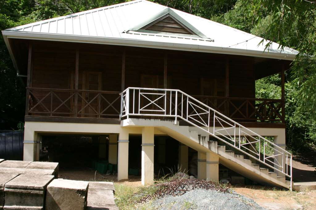 Building across from the jetty on Little Tobago 