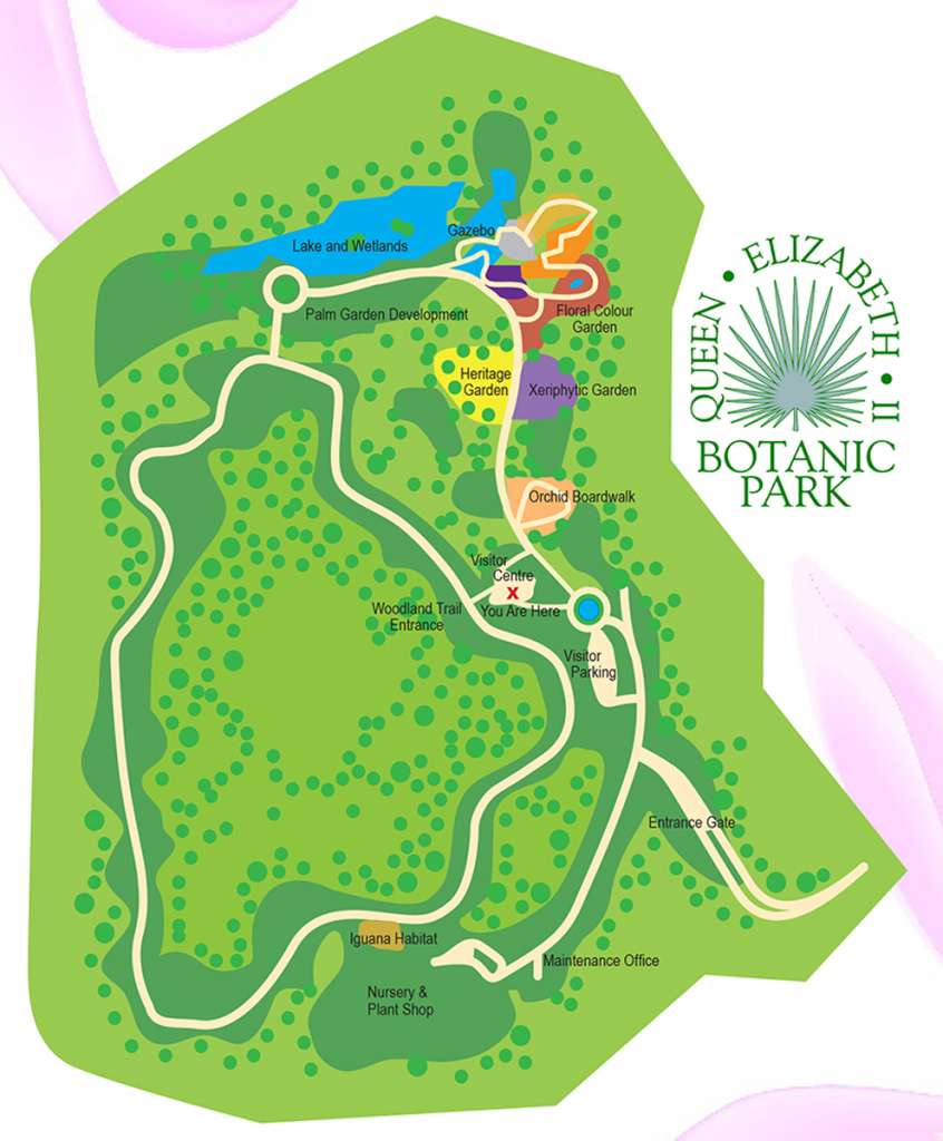 Queen Elizabeth II Botanic Park Map